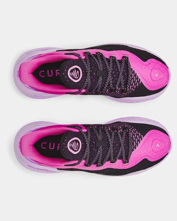 Unisex Curry 11 'Girl Dad' Basketball Shoes in Pink image number 2